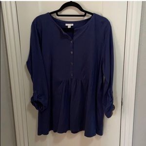 J. Jill XL Blue Top feels like a large ko115